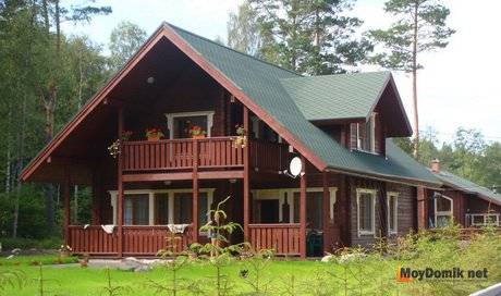Деревянные дома по финской технологии  домостроение из клееного бруса - фото