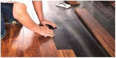 Как класть ламинат на деревянный пол - фото