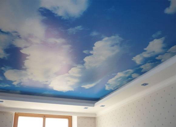 Небо на потолке - изюминка вашего интерьера с фото