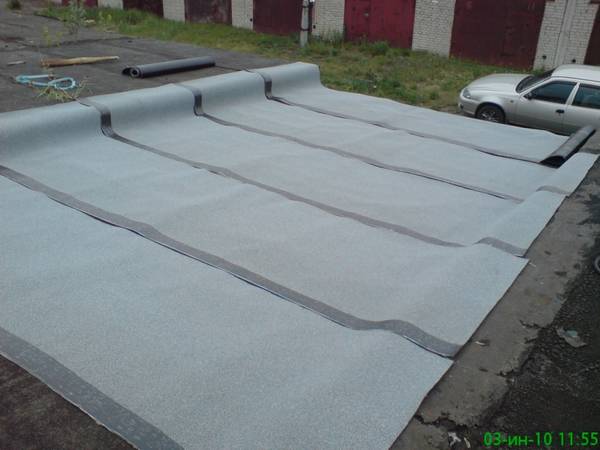 Как перекрыть крышу гаража рубероидом с фото