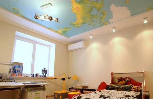 Потолки в детской комнате: выбираем дизайн с фото