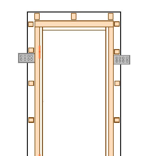 Размеры дверной коробки межкомнатной двери - фото