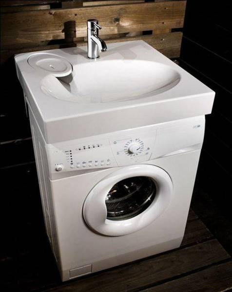 Умывальник над стиральной машиной: правила выбора и монтажа - фото